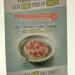 Affiche pour les repas végétarien à la cantine